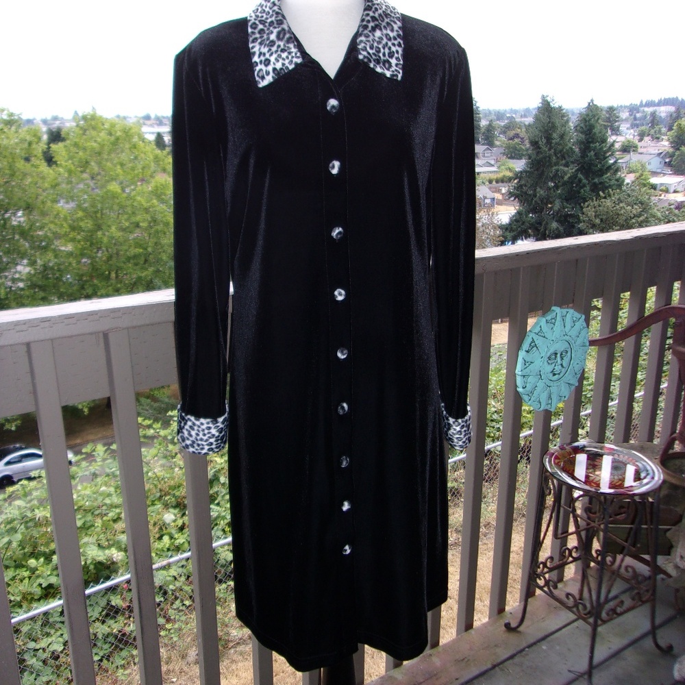 Ronni Nicole Velvet Shirt Dress